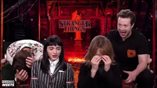 Stranger Things Cast Being A Chaotic Mess