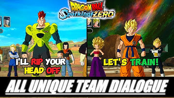 Dragon Ball Sparking Zero - All Unique Team Dialogues Revealed!