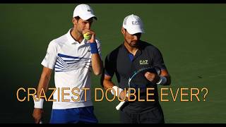 When Djokovic TEAMED UP with Fognini! | CRAZY Doubles Skills!!