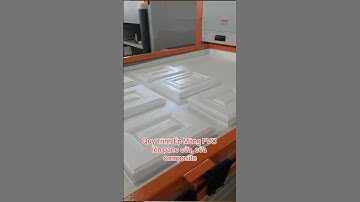 Quy Trình Ép Màng PVC lên pano cửa, cửa composite HT-2500MV