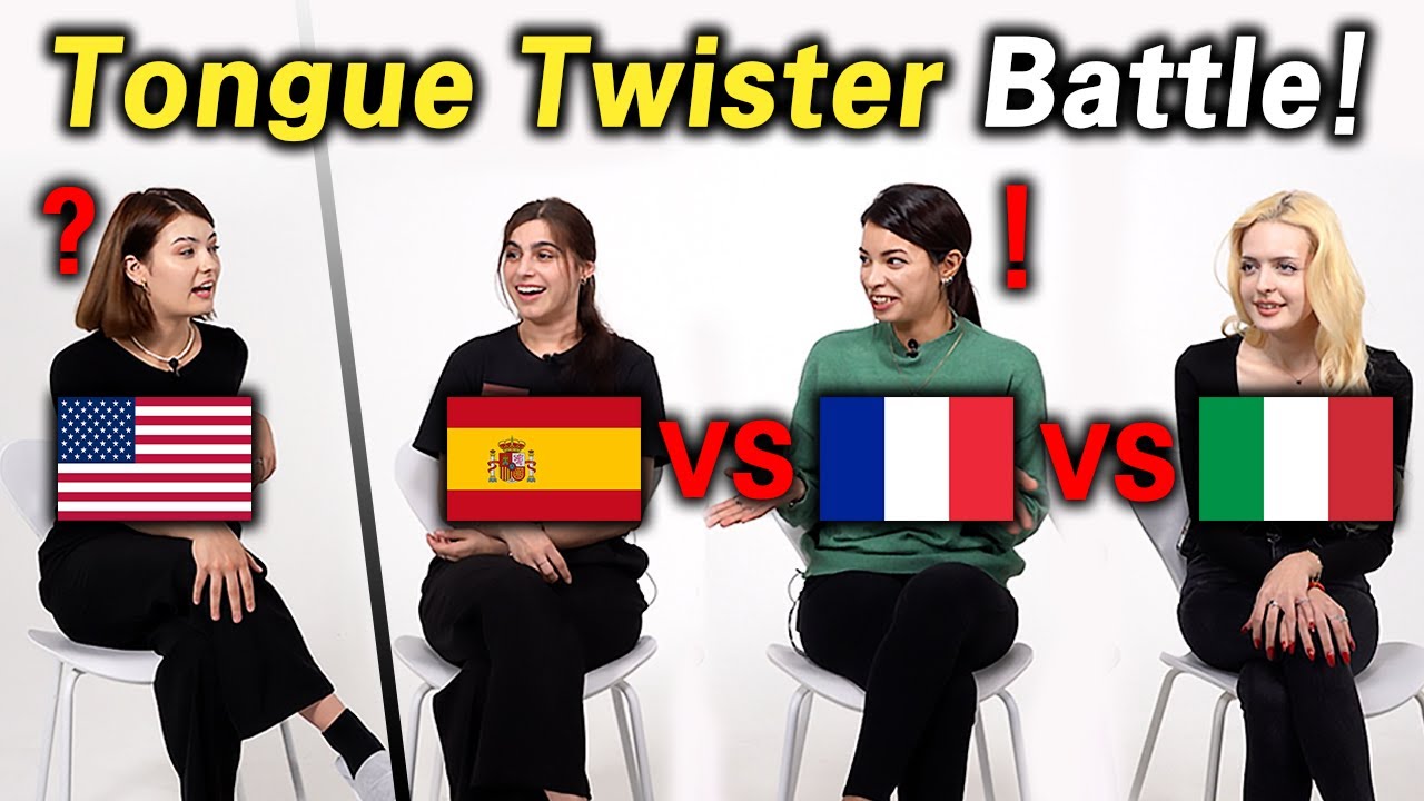 Spain vs France vs Italy | Tongue Twisters Challenge!!