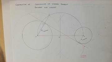 10   Constructing an Internal tangent between two circles
