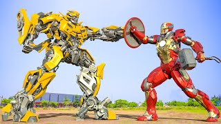 Transformers Rise Of The Beasts - Bumblebee vs Iron Man Final Fight | Paramount Pictures [HD]
