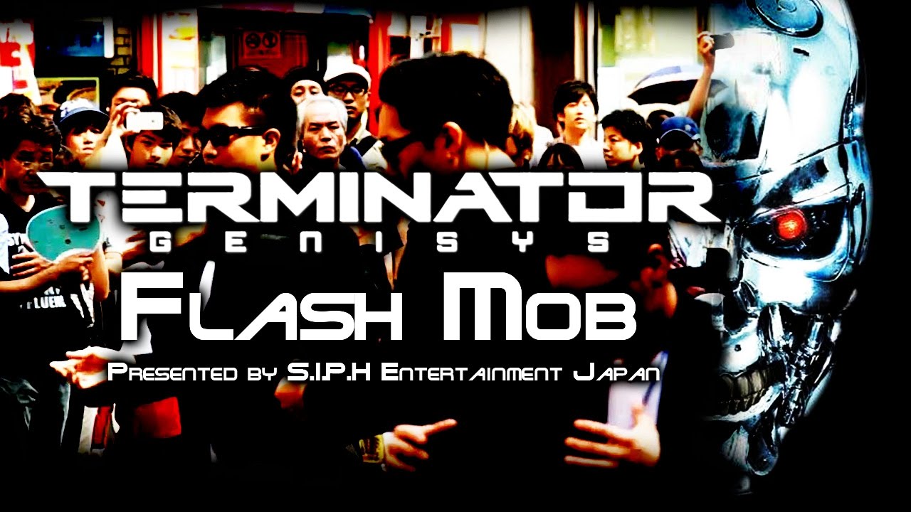 ターミネーター５ フラッシュモブ 大宮ラクーン一周年記念 大量のターミネーターが人々を来襲 15 7 12歩行者天国 Terminator Genesis Flash Mob Siph Youtube