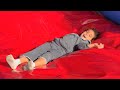 يوم كامل مع العائلة في المنتزة - تحدي الكورة !! 