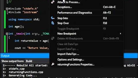 C++ Return functions