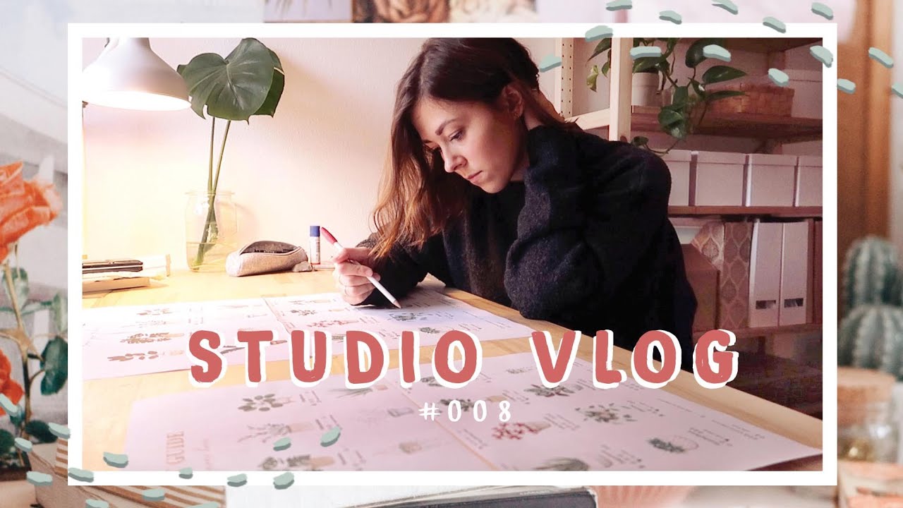 Studio Vlog / Making Art Prints - Test Printing + Editing Illustrations ...