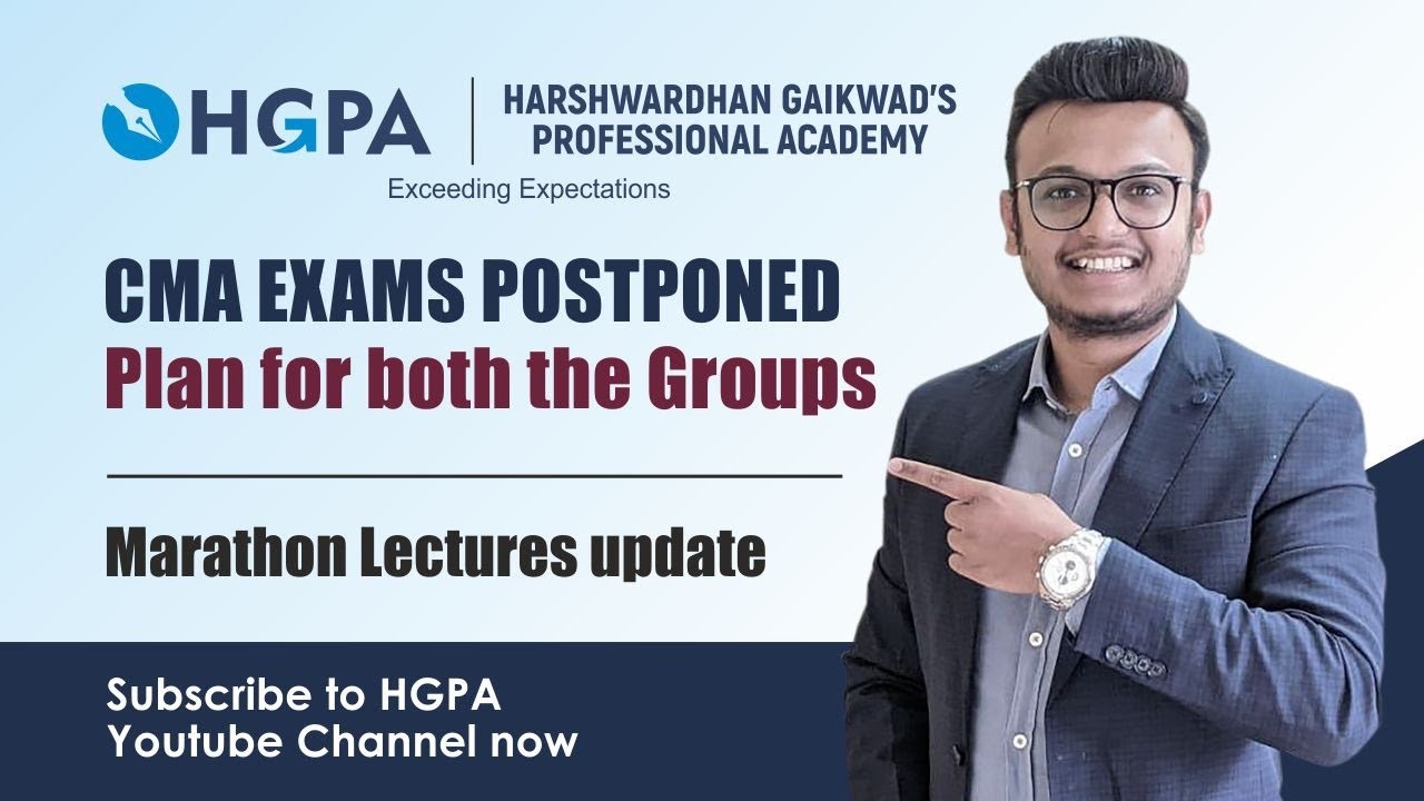 CMA JUNE 2021 EXAMS POSTPONED | OCTOBER 2021 | BREAKING NEWS  | CMA FOUNDATION | CMA INTER/FINAL