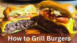 How To Make & Charcoal Grill The Perfect Hamburger - Homemade Hamburgers