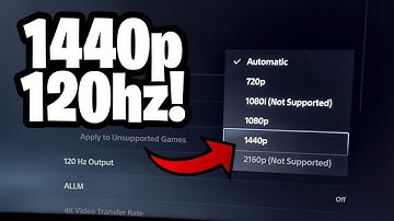 How to enable 1440p @120hz on PS5!