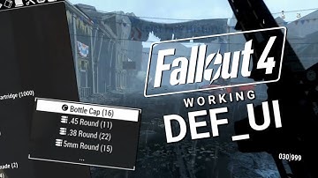 Fallout 4 (Working DEF_UI Load Order) on Xbox One S (January 2025)