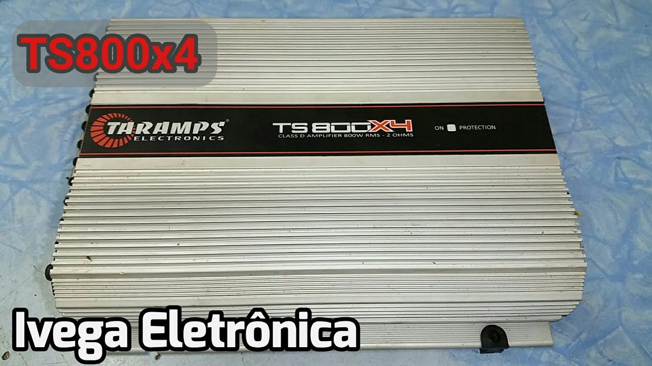 Taramps TS800x4, sem som, não liga, dicas de conserto