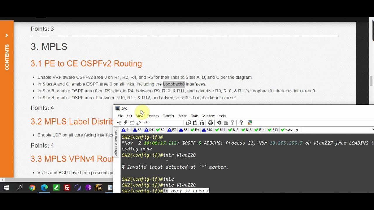 INE Full-Scale Labs 2, 3.1 PE to CE OSPFv2 Routing