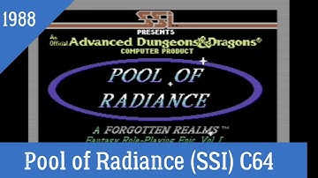 AD&D Pool of Radiance - Demo, C64 (1988) SSI