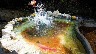 【池作り】手作りの池が壊れた！？男６人で工事＆BBQをする！！！