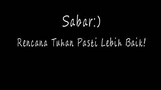 sabar (story wa)
