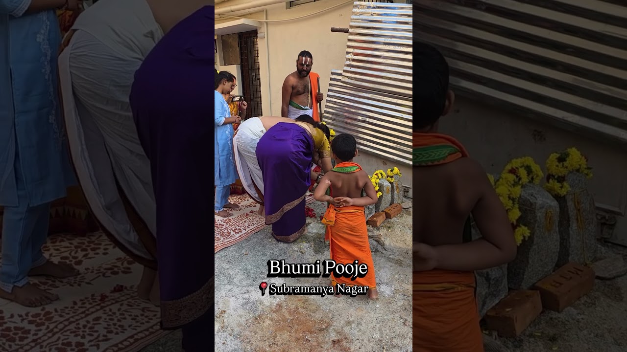 Bhoomi Pooje - 🏗️“No blueprint shows this part where hope meets the divine”🙏