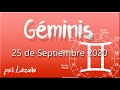 GÉMINIS Horóscopo de hoy 25 de septiembre 2020