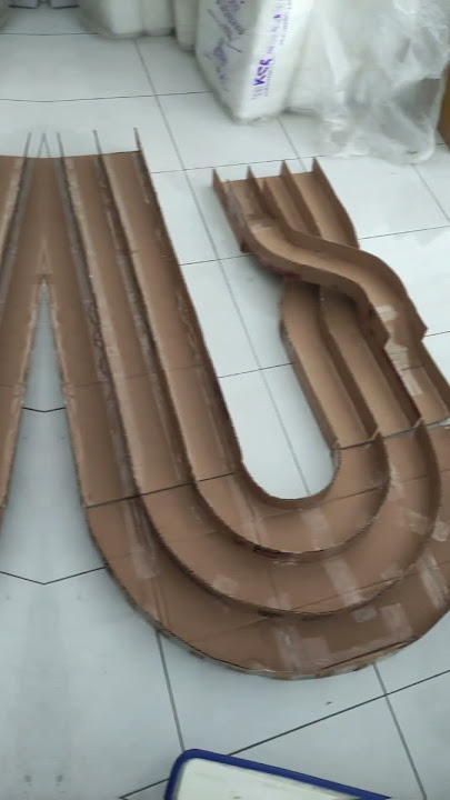 Track Tamiya DIY 3 jalur dari Kardus #tamiya #mini4wd #diy #lintasantamiya #tracktamiya #jalantamiya