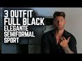 3 Outfit Full Black Manstreetstyle By Valentin Benet