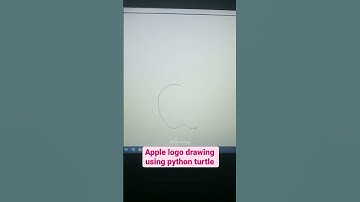 APPLE Logo Drawing Using Python Turtle | Python Turtle Graphics | Instagram Reels | iPhone| @Apple