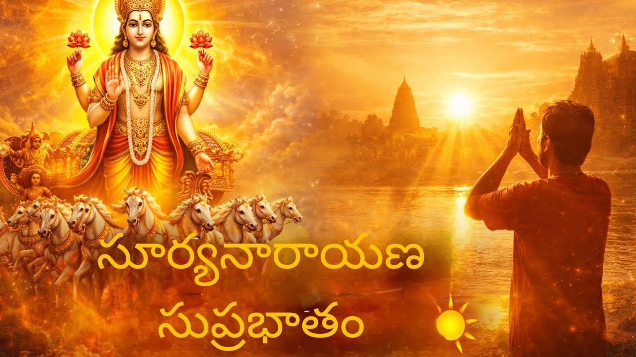 Surya Narayana Suprabhatham | Divine Morning Prayer 🌅 Telugu Devotional
