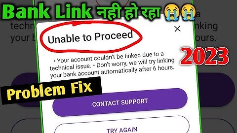 Unable To Proceed phone Pe ! Your Account Couldn