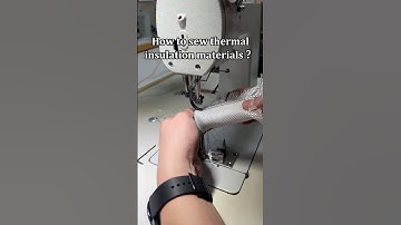 How to sew thermal insulation materials With REER PK201 small bed post bed finger machine ？