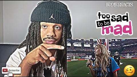 WHAT IN THE WORLD 🫣⁉️ Ingrid Andress performs the national anthem, faces backlash | Reaction Video |