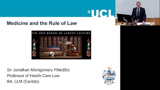 Medicine and the Rule of Law: The Baron Ver Heyden de Lancey Lecture 2024