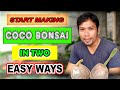 HOW TO START COCO BONSAI IN TWO EASY WAYS | PAANO MAGSIMULA SA PAGGAWA NG COCO BONSAI | COCO BONSAI