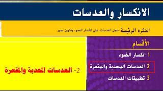 القسم 2  العدسات المحدبة و العدسات المقعرة screenshot 4