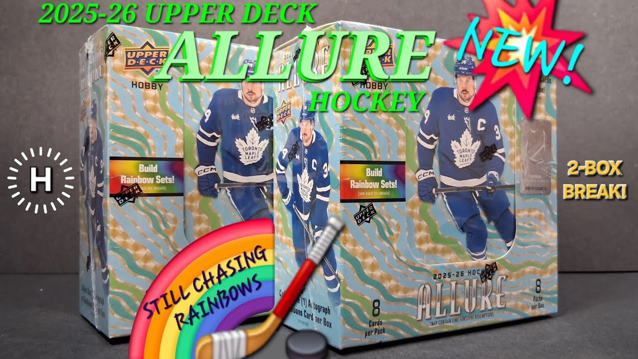 🪝 HOOKED ON ALLURE 🆕 2025-26 UPPER DECK ALLURE HOCKEY (x2) HOBBY BOX BREAK 
