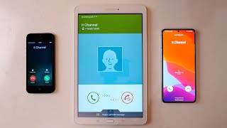 iPhone 5 vs Samsung Galaxy Tab E vs Samsung S21 incoming call screenshot 4
