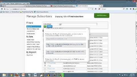 Aweber Tutorial: How to send a broadcast message to a segmented list