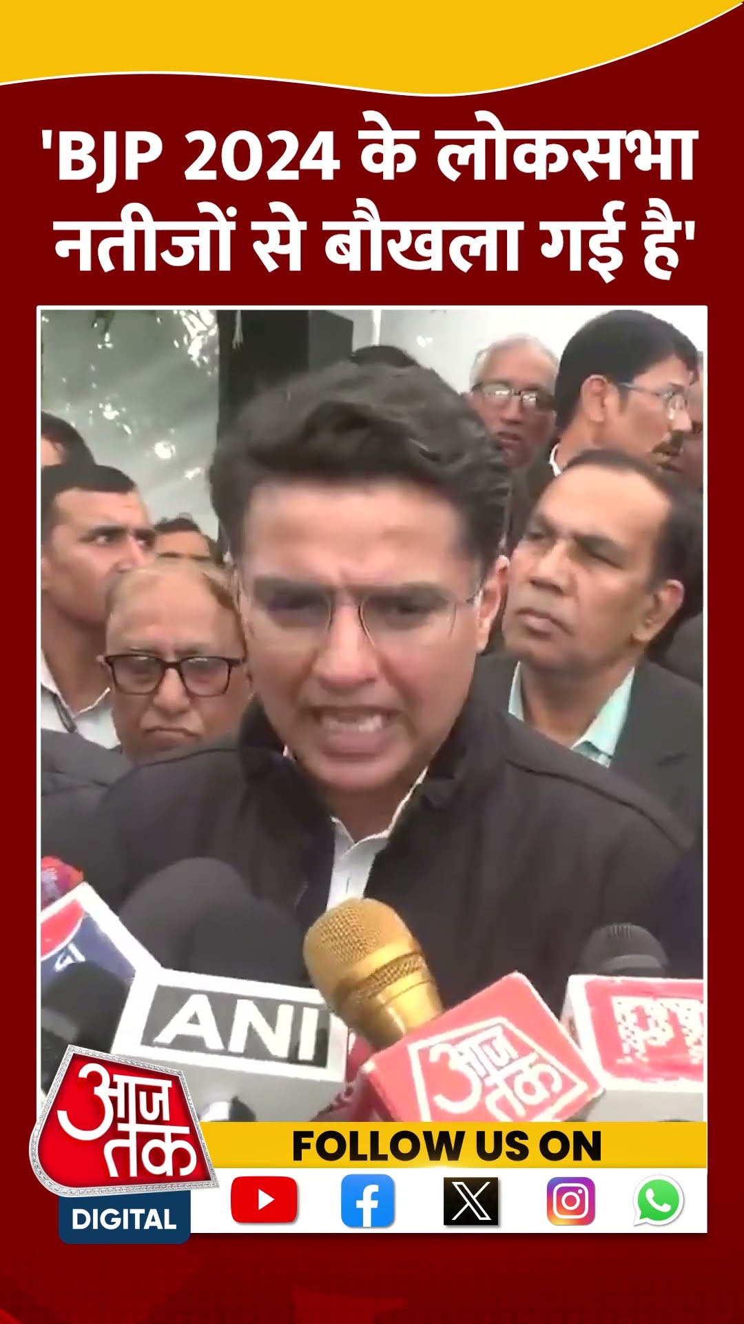 BJP 2024 के लोकसभा नतीजों से बौखला गई है: Sachin Pilot #shortvideo #bjp #congress #amitshahspeech