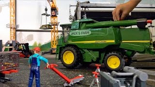 BRUDER TRACTORS for Children FARM WORLD all machines in! LONG PLAY in JACK'S WORLD