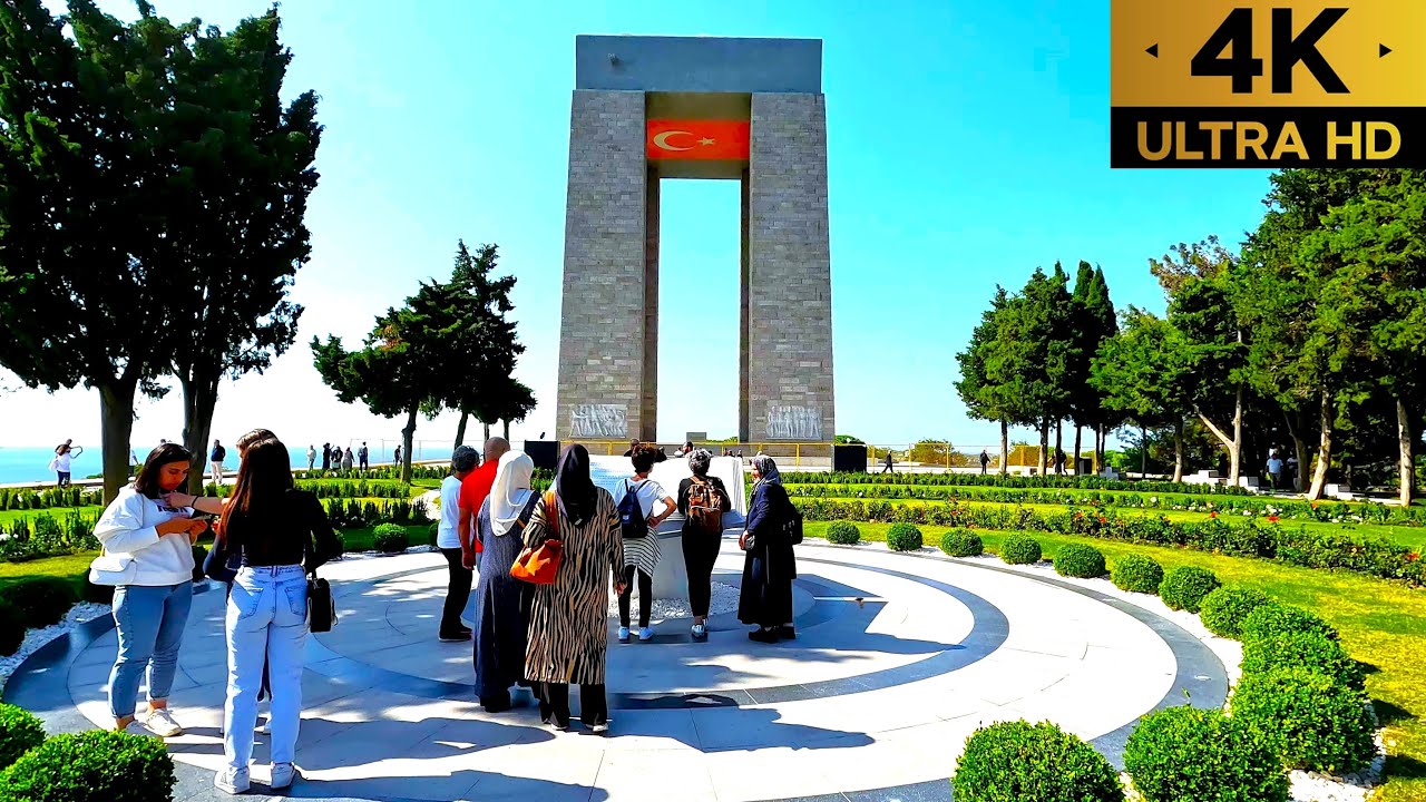 Çanakkale Eceabat | Çanakkale Şehitler Abidesi | Walking Tour | 4K | 60fps | 2023 |