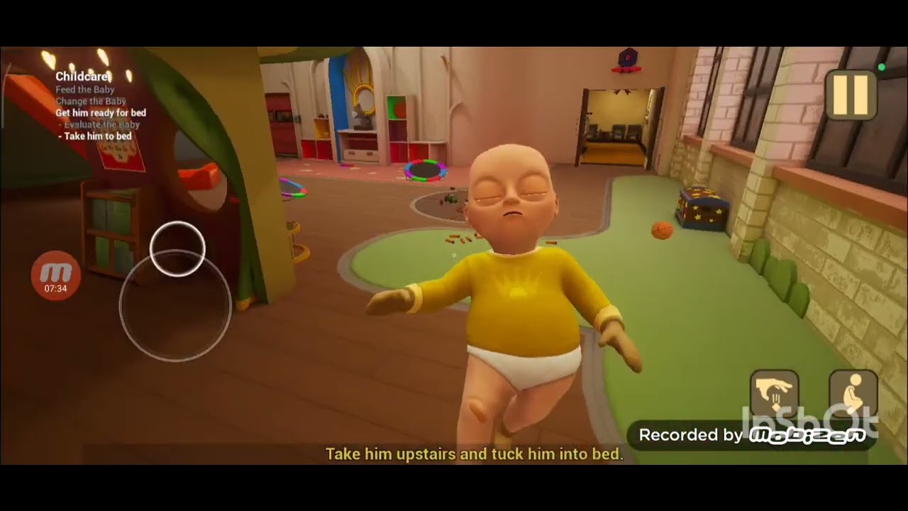 لعبت لعبة the baby in yellow act4 لقيط توام البيبي 😳😳 