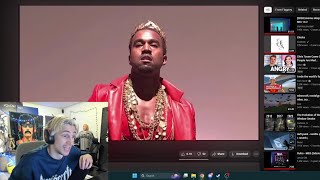 xQc reacts to AI Kanye singing \\