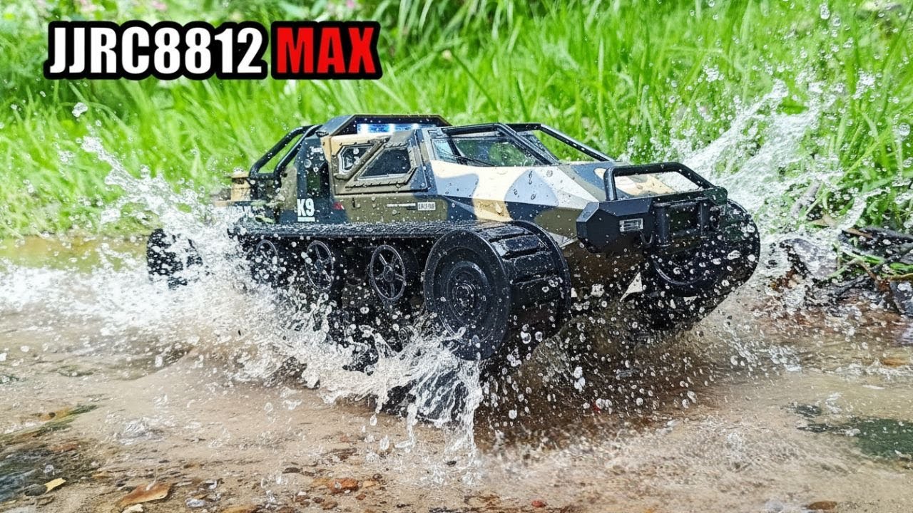 Распаковка JJRC C8812 MAX: Гусеничный монстр за 7000₽ против грязи, воды и горок!