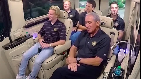 Andrew Carleton and Arthur Blank Travel to Sign Ho...