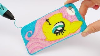 My Little Pony Fluttershy iPhone Case DIY| Making Phone Case with 3D Pen