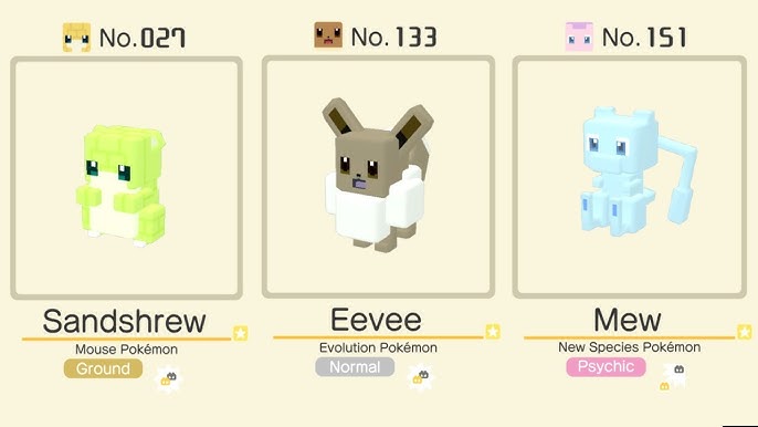 Shiny Eevee in Pokemon Quest! 