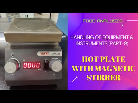 Hot plate with magnetic stirrer ||| Food Analysis ||| Handling of equipment & instruments