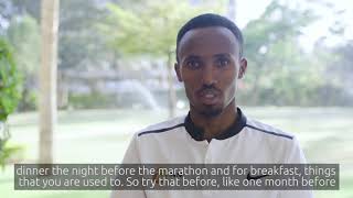Abdi's marathon tips, tip 1