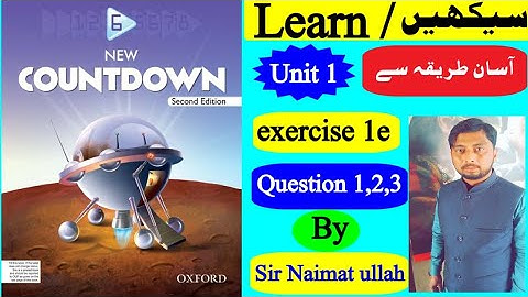 Oxford New Countdown book 6 second edition exercise 1e full||math class 6th|Countdown book 6 series.