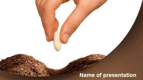 Seed PowerPoint Template by PoweredTemplate.com