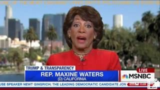 THIS IS JUST INSANITY DEMOCRATIC NUT JOB MAXINE WATERS SHOWS HER TRUE COLORS