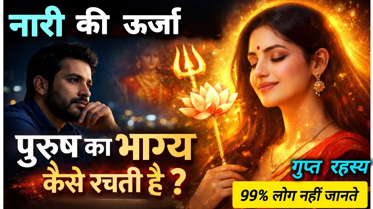 नारी की ऊर्जा तय करती है पुरुष का भाग्य !  गुप्त रहस्य  #narishakti #humanpsychology  #chetnamrit